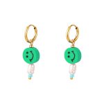 Smiley Earrings Green
