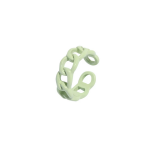 Color Chain Ring Pastel Green