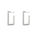 Square Earrings Silver