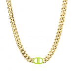 Goodlife Necklace Green/ Gold