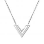 V Necklace Silver