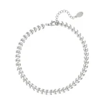 Leaf Enkelbandje Zilver