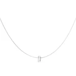 Donut Necklace Silver