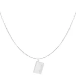 Envelope necklace Silver