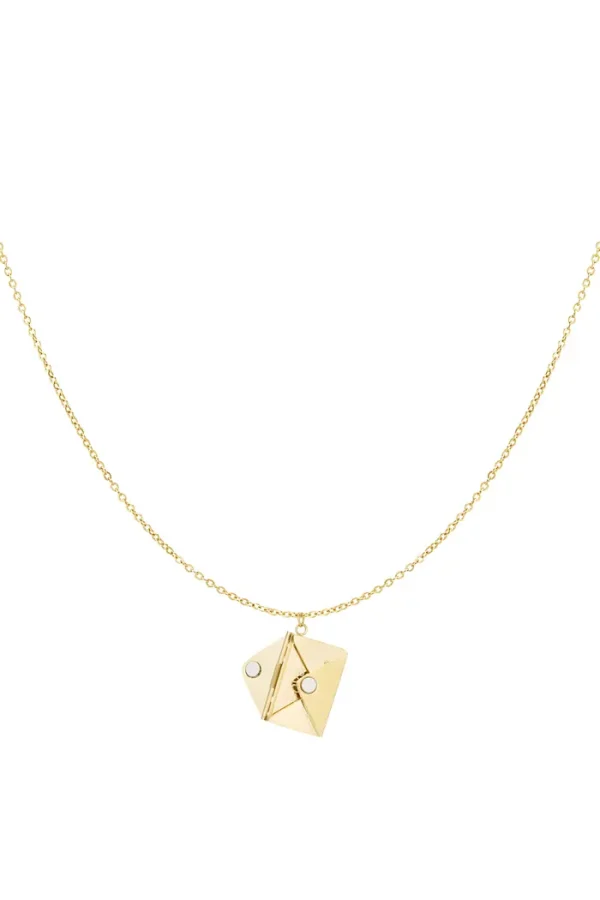 Envelope Necklace Gold - Afbeelding 2