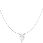 Big Heart Necklace Silver