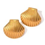 Seashell Earrings Gold