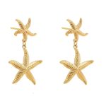 Starfish Earrings Gold